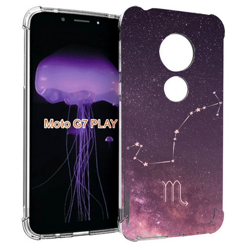 Чехол MyPads знак зодиака скорпион 4 для Motorola Moto G7 Play задняя-панель-накладка-бампер чехол mypads знак зодиака весы 2 для motorola moto g7 play задняя панель накладка бампер