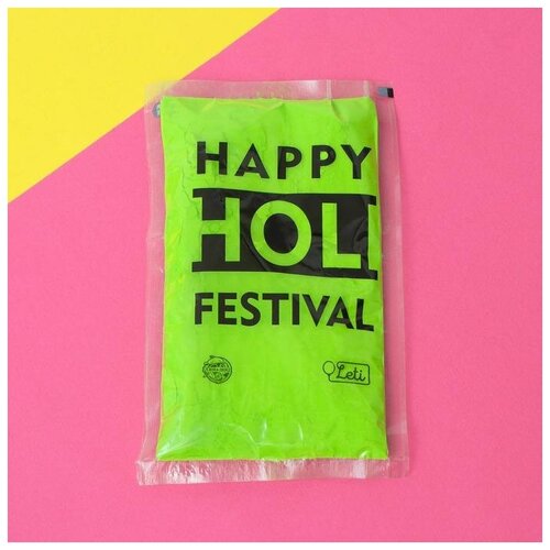 Краска холи цвет салатовый 100 г 297₽