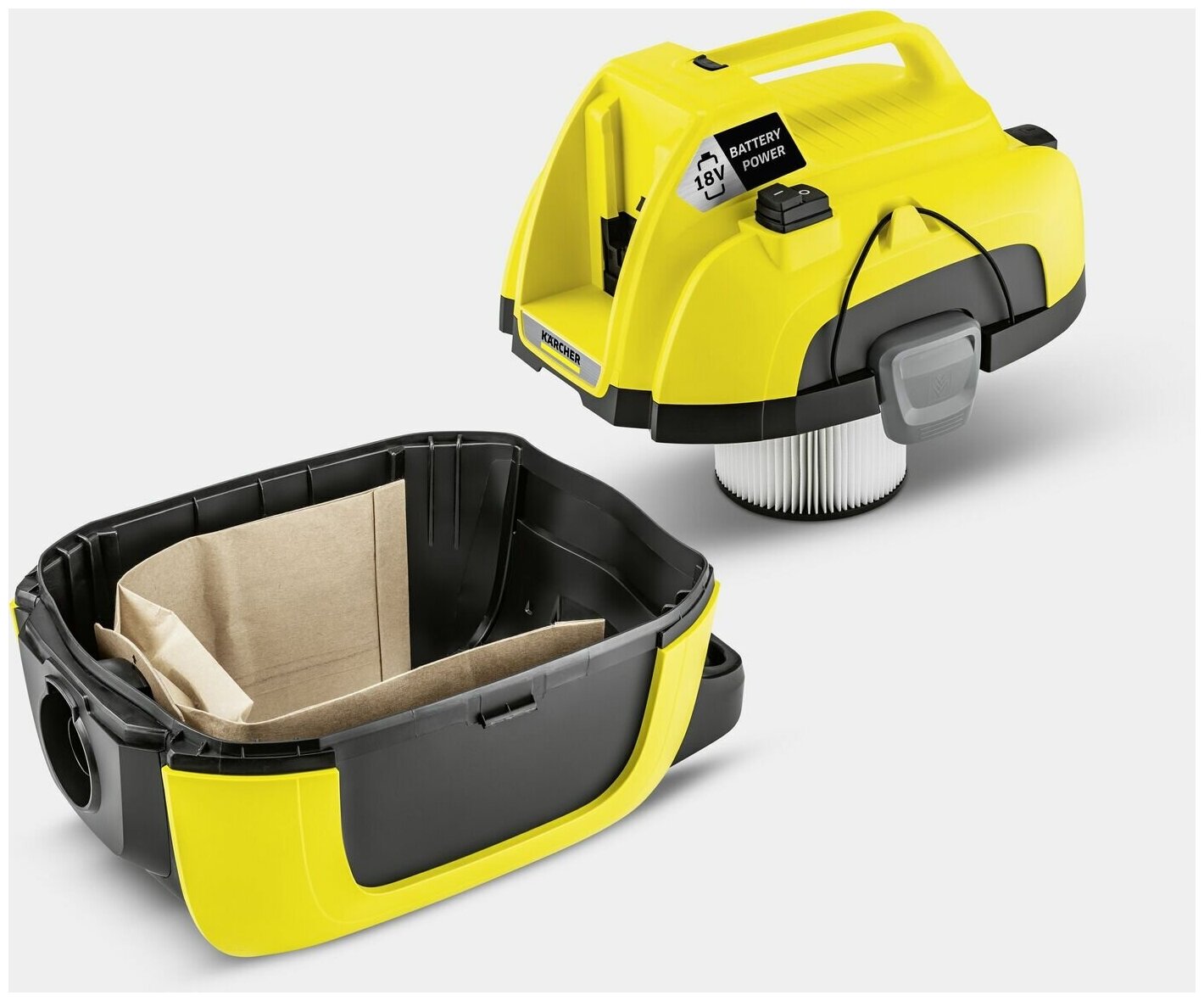 Пылесос Karcher WD 1 Compact Battery (1.198-300)