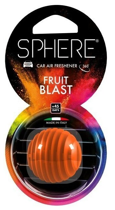 Ароматизатор для автомобиля в дефлектор сферический Sphere Fruit Blast, Фруктовый взрыв