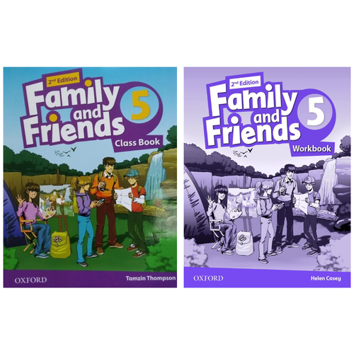 Family and Friends 5 Class Book with Multi ROM + Workbook with CD / Family and Friends / Tamzin Thompson / Изучение английского языка уровень А2