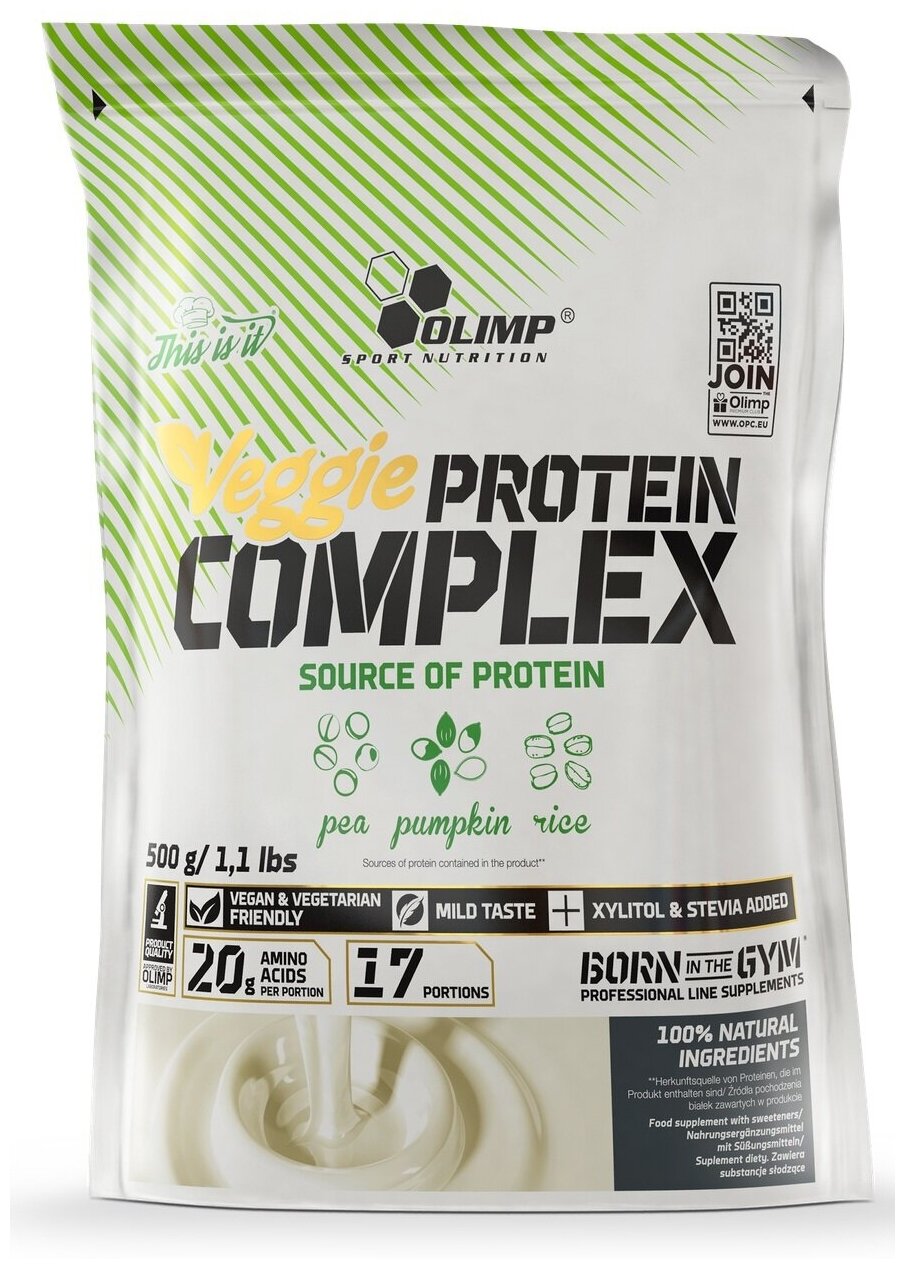 Вегги Растительный Протеин Веган Комплекс OLIMP VEGGIE PROTEIN COMPLEX - 500 г.