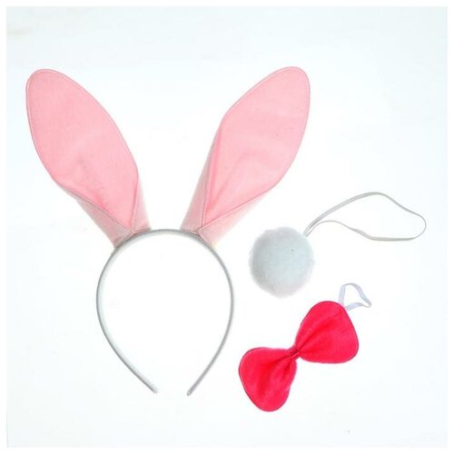 Карнавальный набор «Кролик», три предмета: хвост, ободок, бант аксессуары merimeri колье кролик