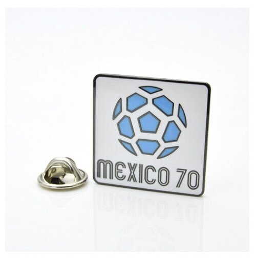 Значок ФК чемпионат мира по футболу 1970 (Мексика) эмблема белая