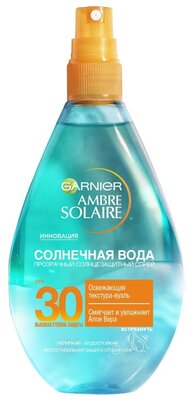 GARNIER Ambre Solaire солнцезащитный спрей для тела Солнечная вода SPF 30