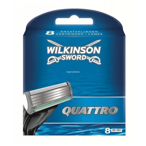 Сменные лезвия Wilkinson Sword (Schick) Quattro 8 шт