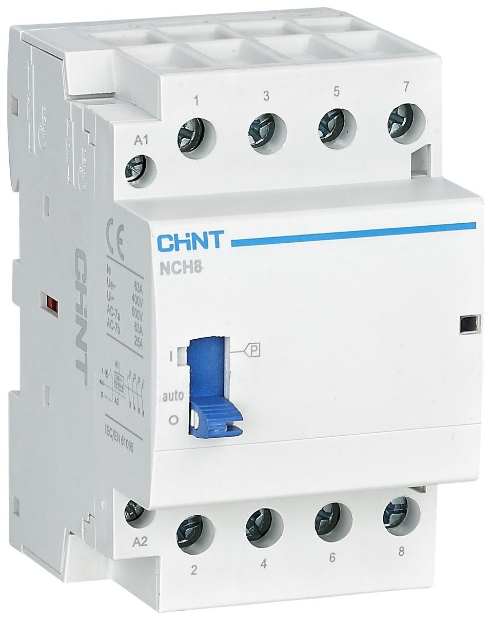 Модульный контактор CHINT NCH8-25M/40 AC220-240V 50/60Hz (R) 25А