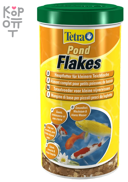 Tetra Pond Flakes корм для прудовых рыб в хлопьях, 1 л - фотография № 4