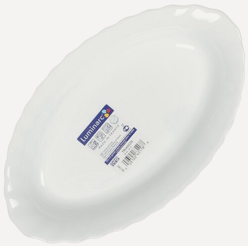 Изображение товара Селедочница стекло, овальная, 22 см, белая, Luminarc, Trianon, E9684/H4126