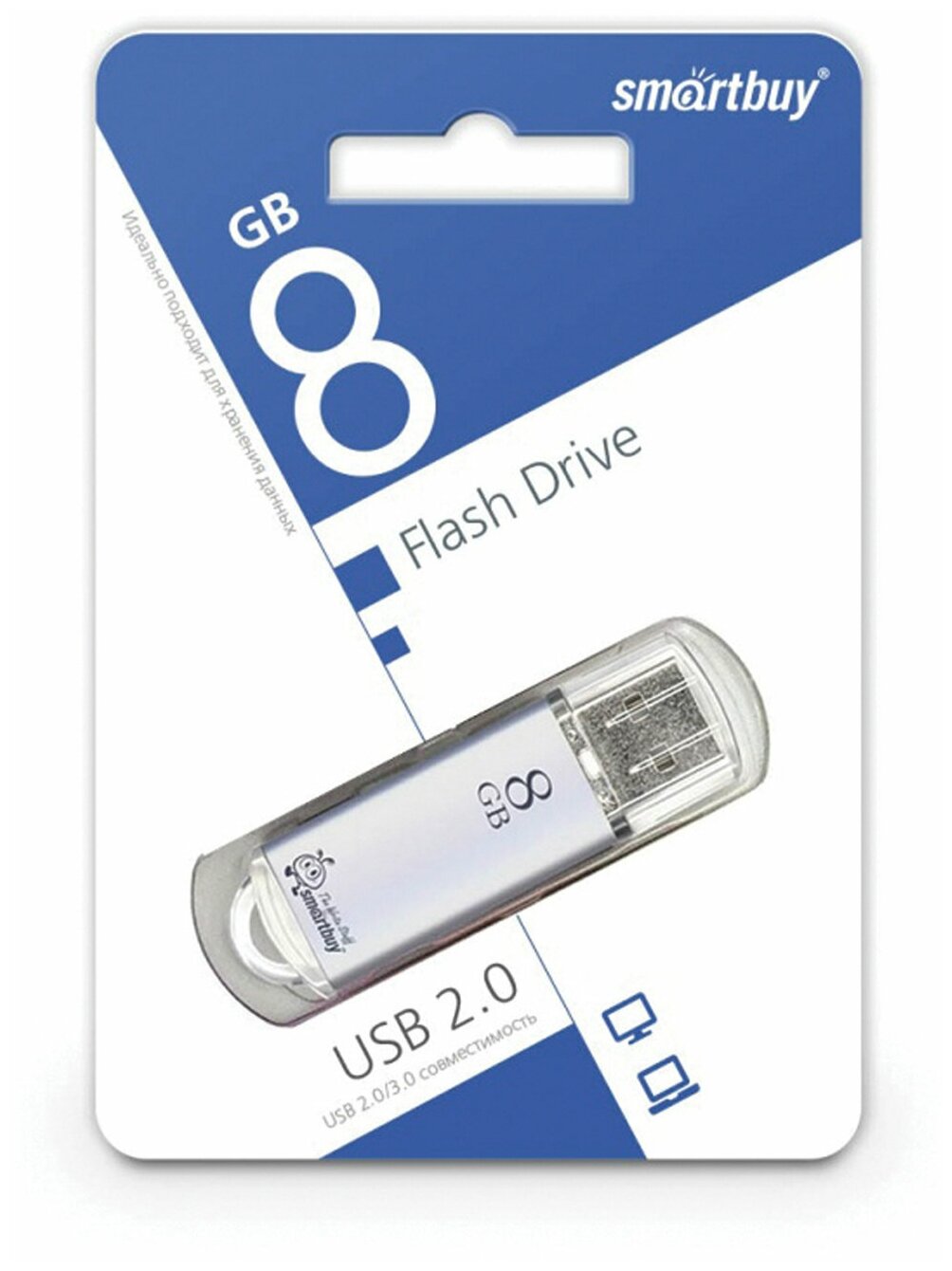 Smartbuy V-Cut 4GB USB 2.0 (синий) - фото №13