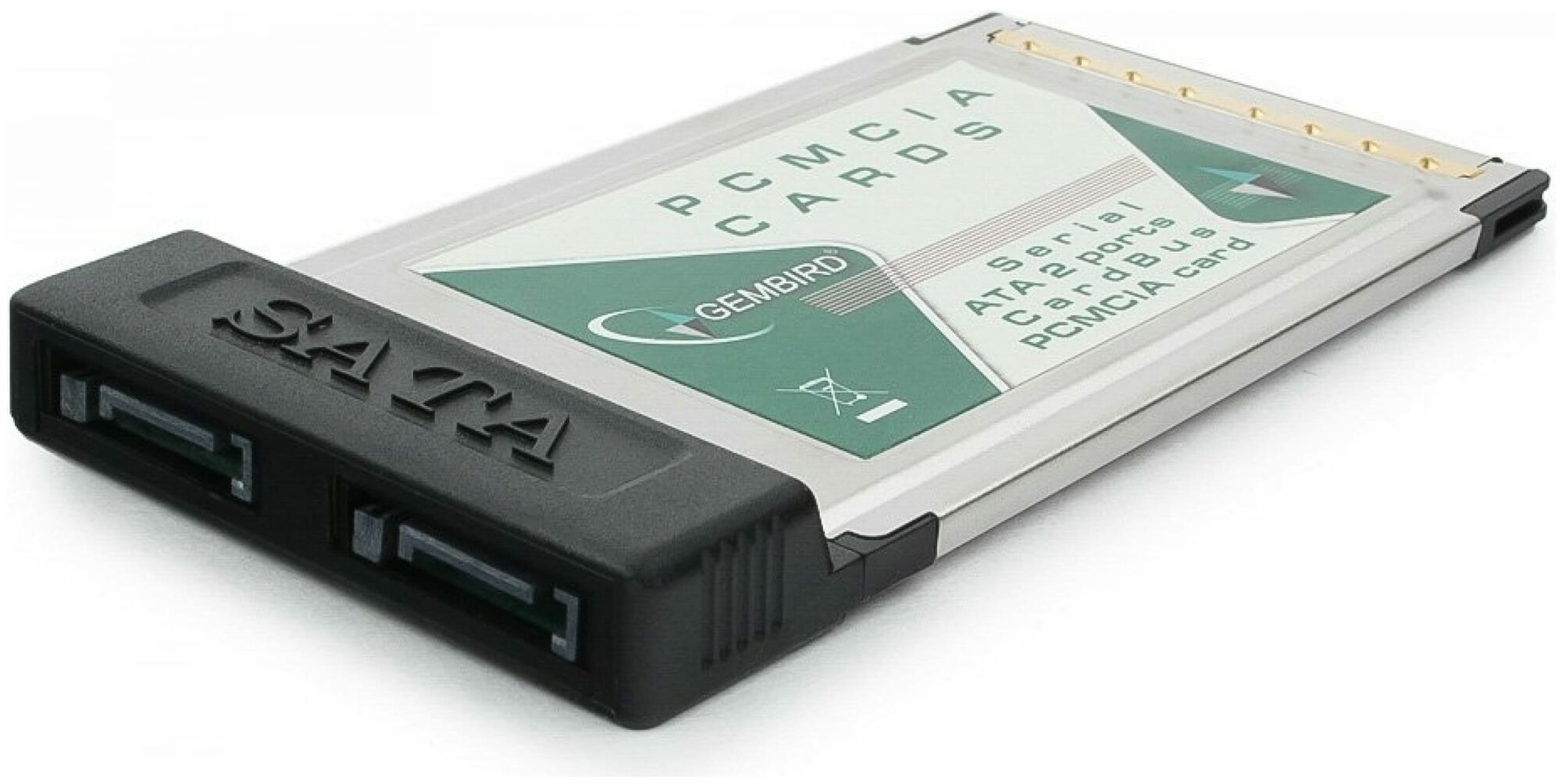 Контроллер Gembird PCMCIA-SATA2 CardBus PCMCIA на 2 SATA порта