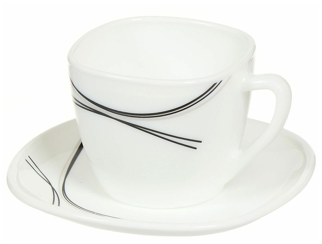 Набор чайный стеклокерам, 12 пр, 6 перс, 190 мл, Daniks, Tokyo, FKFB-210-K1306-2, подар уп