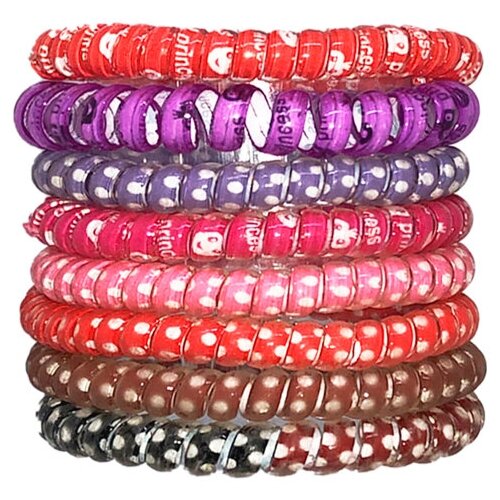 Резинка для волос пружинка с рисунком 4,5см 8шт