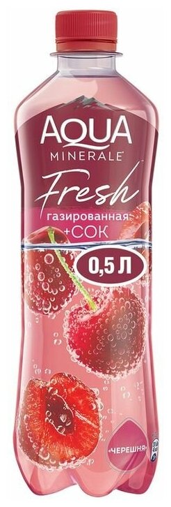 Вода питьевая Aqua Minerale Juicy Черешня 0,5л - фотография № 2