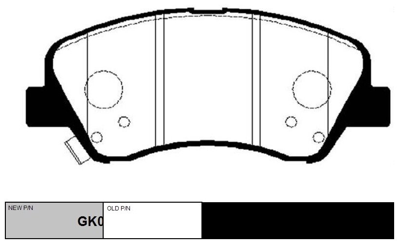 Ctr колодки тормозные gk0500