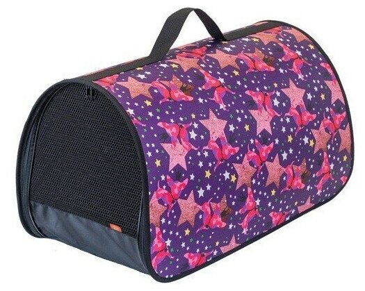фото Переноска Родные места Звезды для кошек и собак мелких пород (45 x 26,5 x 26,5 см, Звезды)
