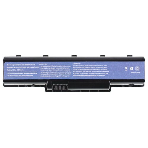 Аккумулятор AS07A41 для eMachines E725, G525, G725, Acer Aspire 5536G, 5740, 5334 / 11,1V 5200mAh 58Wh аккумуляторная батарея ibatt ib b1 a129h 5200mah для ноутбуков acer emachines gateway as07a75