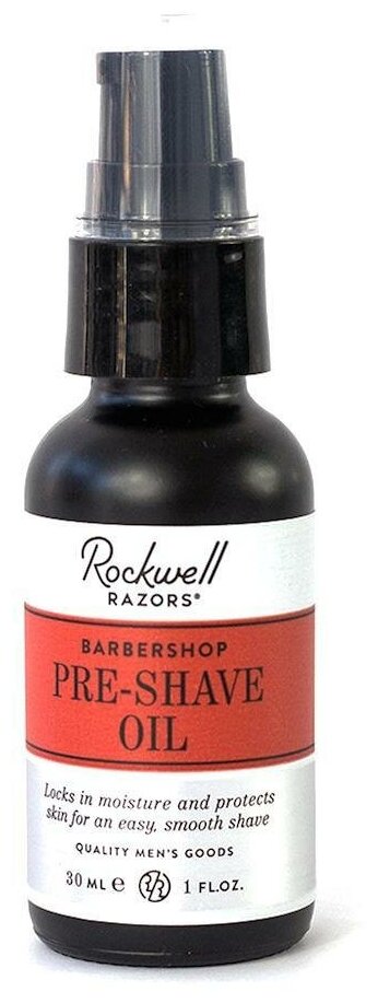 Pre-shave масло для бритья Rockwell, аромат кедра, нероли и кожи, 30 мл