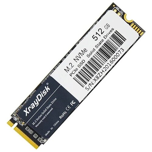 Твердотельный накопитель XrayDisk M2 NVMe Ssd 512gb Pro, жесткий диск M.2 2280 PCIe