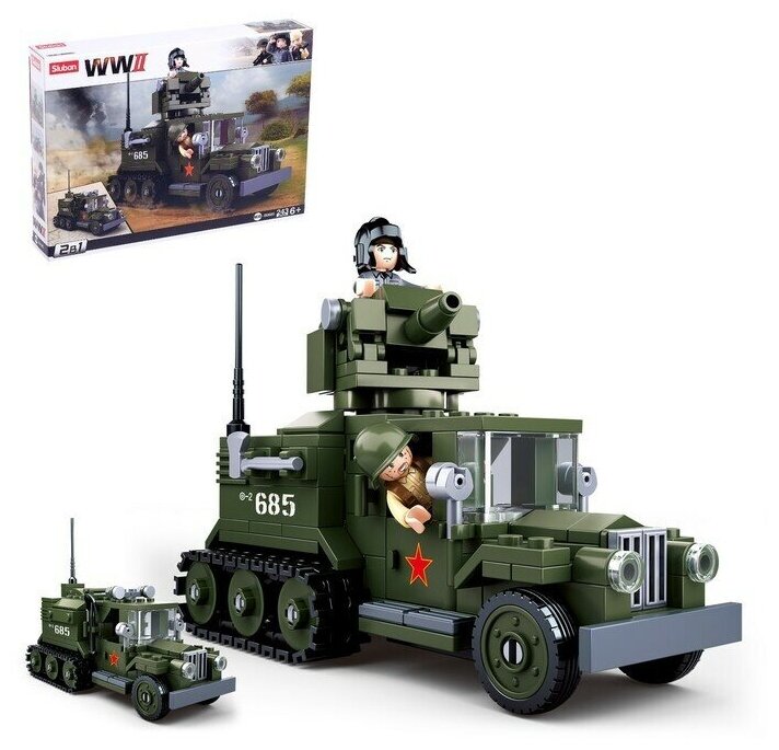 Sluban Конструктор Армия «Боевой грузовик», 243 детали