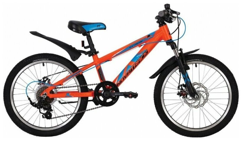Велосипед 20 Novatrack EXTREME D (DISK) (7-ск.) (ALU рама) оранжевый OR20