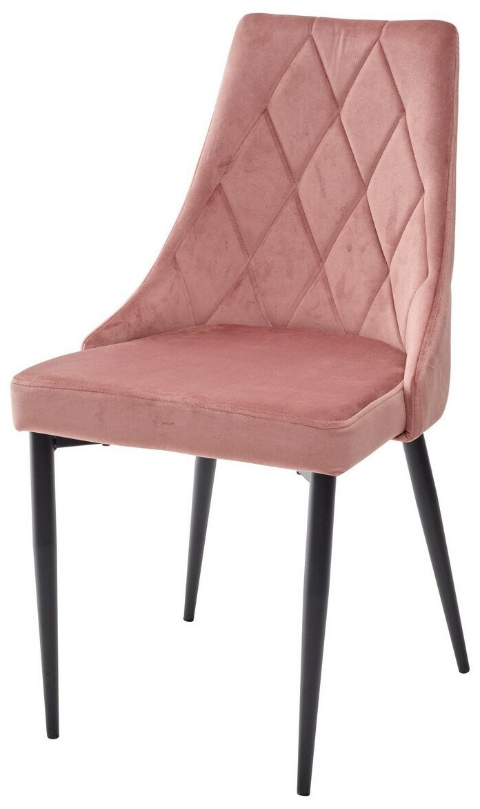 Стул NEPAL BLUVEL-52 PINK/ черный каркас, велюр M-City