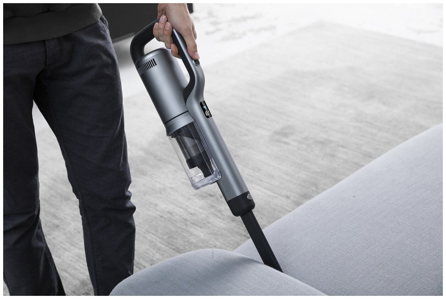 XCQ28RM Пылесос Roidmi Cordless Vacuum Cleaner X30 Pro Space Gray с ЗУ модели RM-C-Y01EU - фото №3