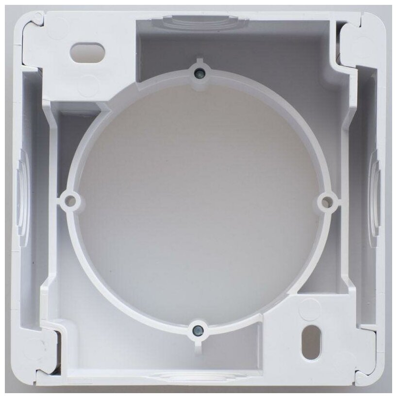 Коробка ОП Glossa бел. | код GSL000100 | Schneider Electric (10шт. в упак.)
