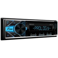 Автомагнитола PROLOGY PRCMX250 1DIN, FM / US/BT, FM/ УКВ/MP3/WAV, синяя подсветка