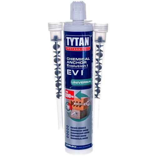 Анкер химический Tytan Professional EV-I, 1 шт. 1 шт. химический анкер tytan professional ev i универсальный 300 мл