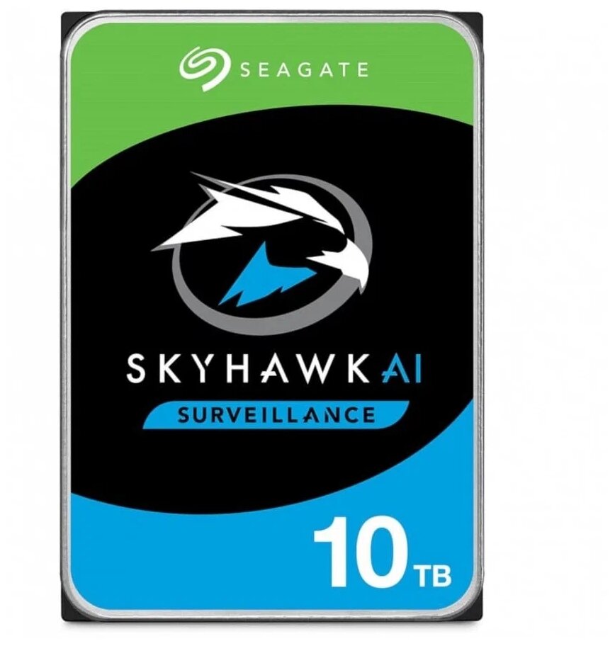 Жесткий диск Seagate SkyHawkAI , 10ТБ, HDD, SATA III, 3.5" - фото №1