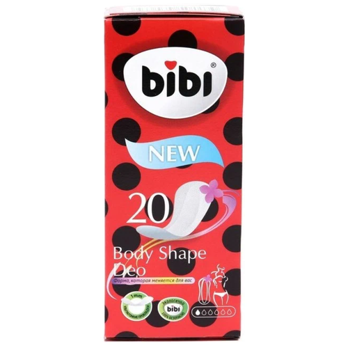 Купить Ежедневные прокладки «BiBi» Body Shape Deo 20 шт 7816882, Прокладки и тампоны