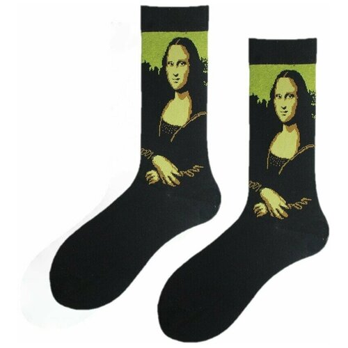 фото Носки i miss you, размер 36-44, синий, бирюзовый, зеленый, черный, мультиколор