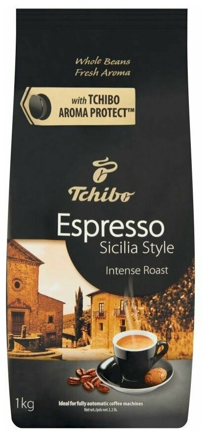 Кофе в зернах Tchibo Espresso Sicilia Style, 1кг
