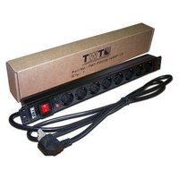 Блок розеток Lanmaster TWT-PDU19-16A8P-1.8 8 розеток 1.8 м черный