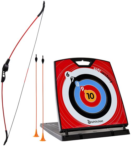 Игрушка Набор Decathlon Geologic Softarchery 100, 8505629, черный/красный