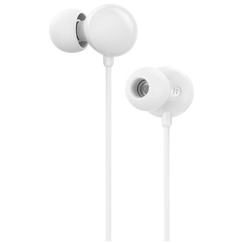 Наушники внутриканальные Borofone BM45 Sound микрофон кнопка ответа регулятор громкости кабель 12м цвет белый 61500₽