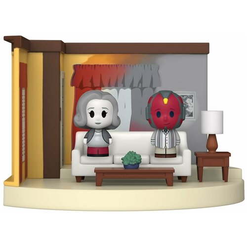 Фигурка Funko Mini Moments: Гостиная 60-х годов Ванда и Вижн (Living Room 60s Wanda & Vision (Exc)) Марвел: Ванда/Вижн (Marvel WandaVision.