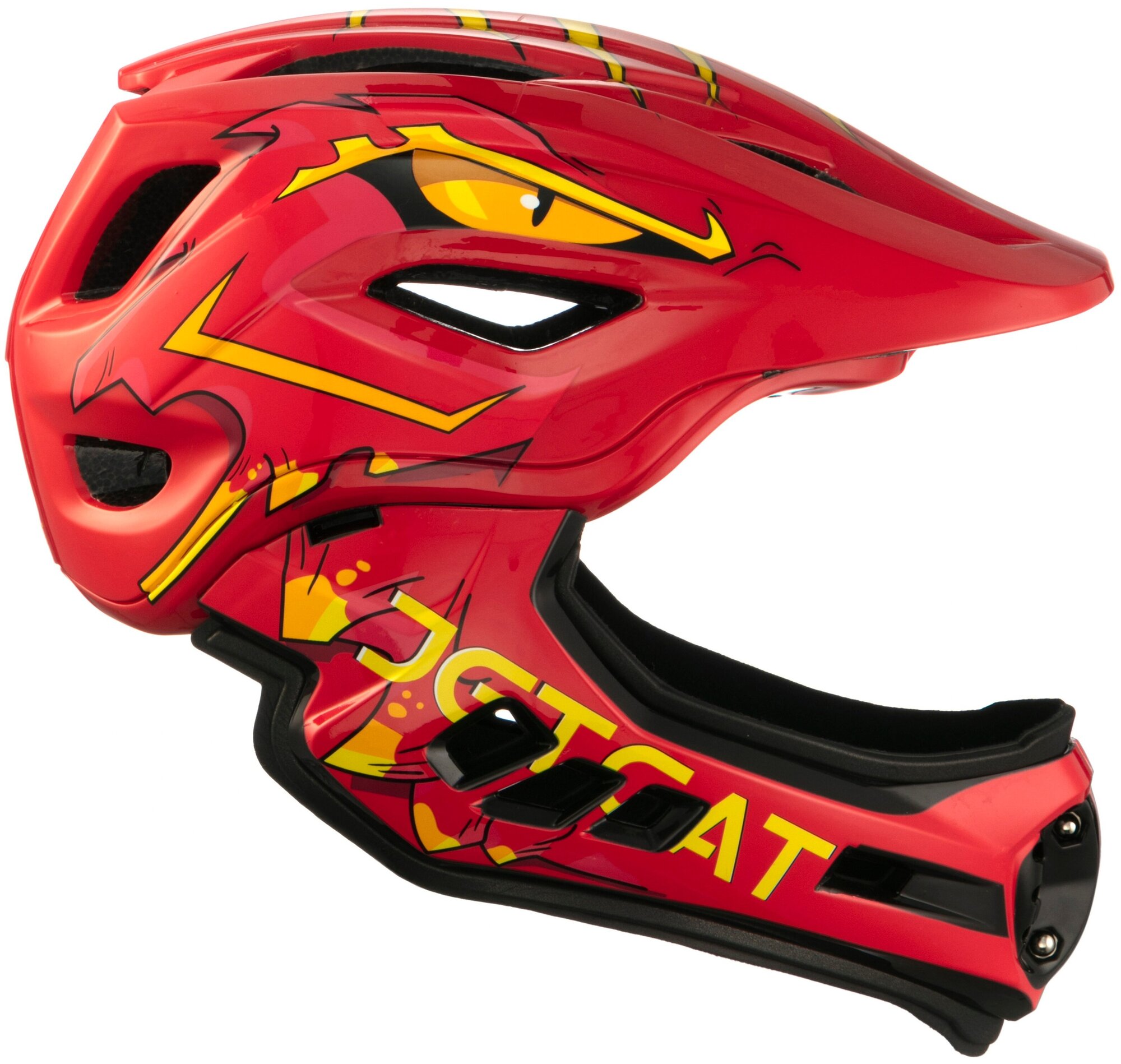 Шлем - JETCAT - Raptor SE - размер "S" (48-53см) - Red Dragon - FullFace - защитный - велосипедный - велошлем - детский