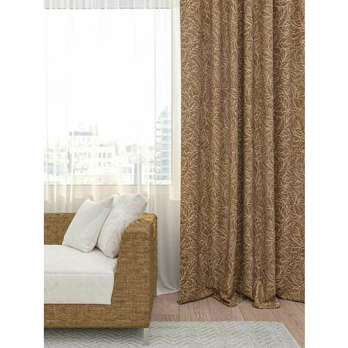 Штора блэкаут PALANGA коричневый