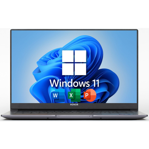 14 Ноутбук HONOR MagicBook 14 IPS 100 sRGB AMD Ryzen 7 5700U 43 ГГц RAM 16 ГБ DDR4 SSD 1 ТБ AMD RX Vega 8 Windows 11 Pro Office 2021 Pro Plus Алюминий Русская раскладка 73990₽