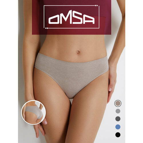 фото Трусы omsa, размер 44/46 (s/m), beige melange