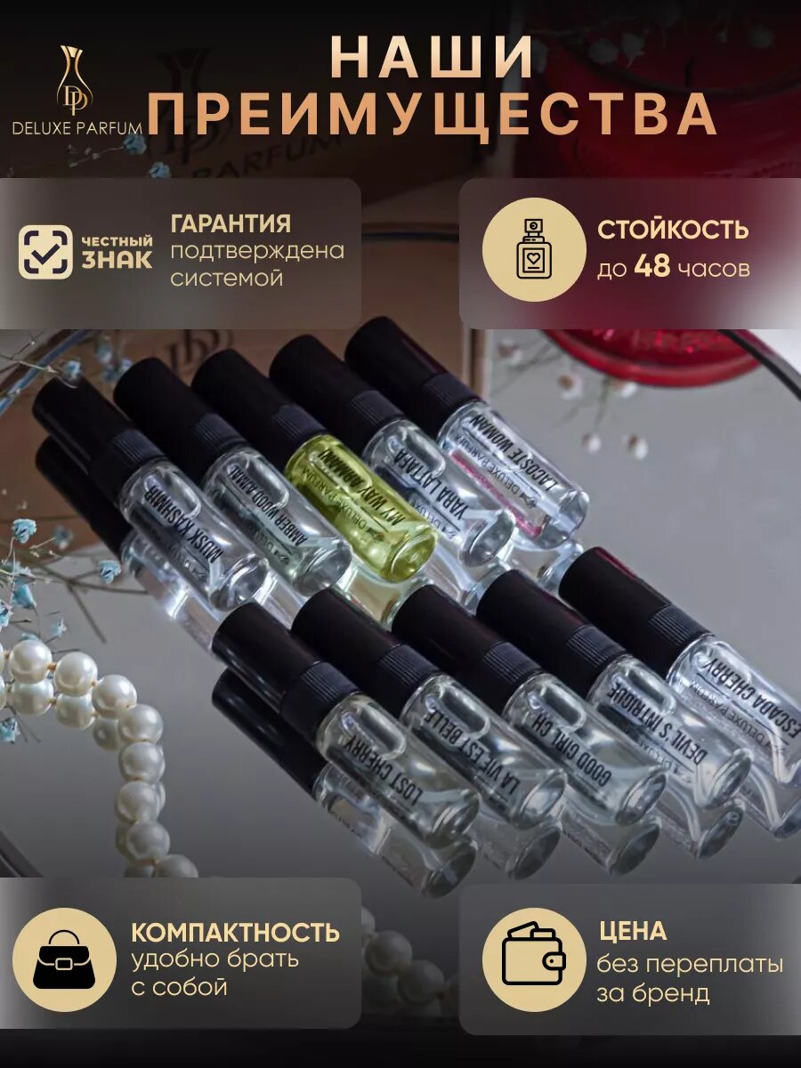 Подарочный набор миниатюр DELUXE PARFUM Духи женские по мотивам известных брендов, 10 пробников по 3 мл — фото 1