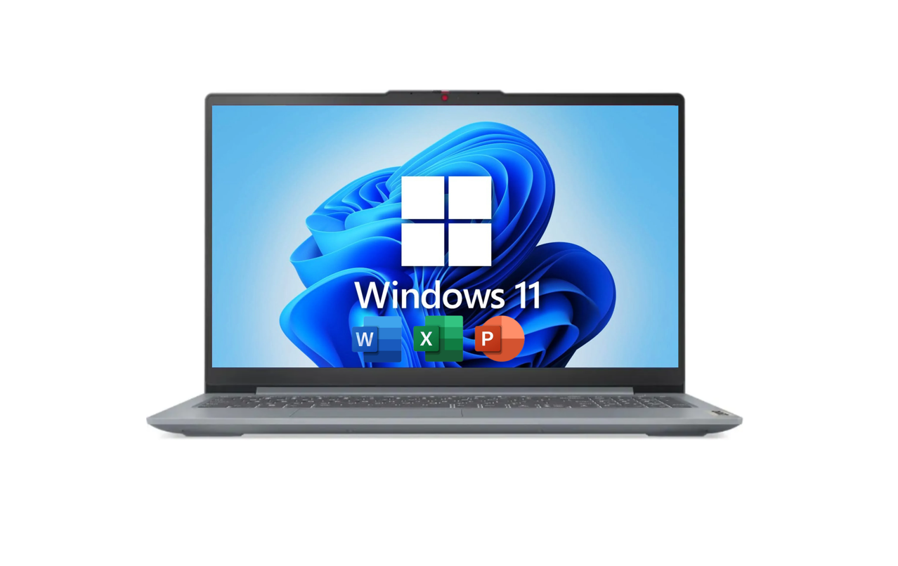 15.6" Ноутбук Lenovo IdeaPad Slim 3, Intel Core i5-12450H (3.3 ГГц), RAM 16 ГБ DDR5 SSD 512 ГБ, Windows 11 Pro + Office 2021, Серый, Русская раскладка
