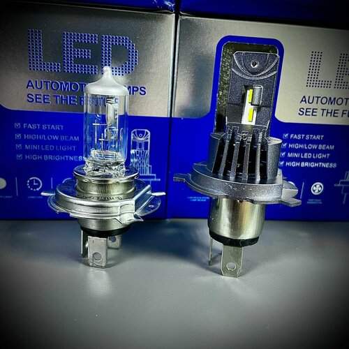 Cветодиодные LED лампы H4 для Hyundai Accent - 55W 6000K / 2 шт.