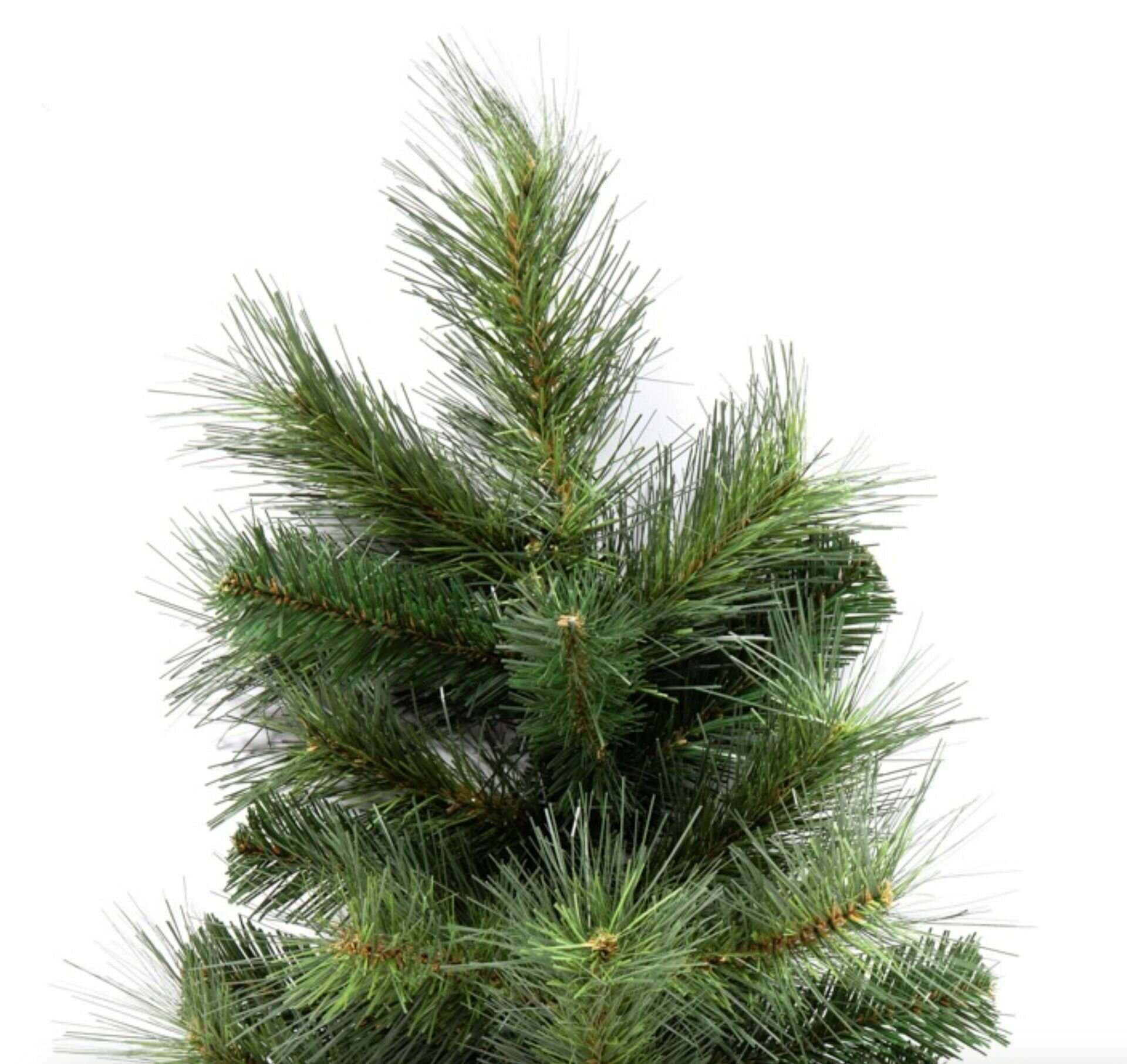 Хвойное украшение новогоднее, венок - капля ария, Crystal trees, ПВХ ветки, 60 см — фото 1