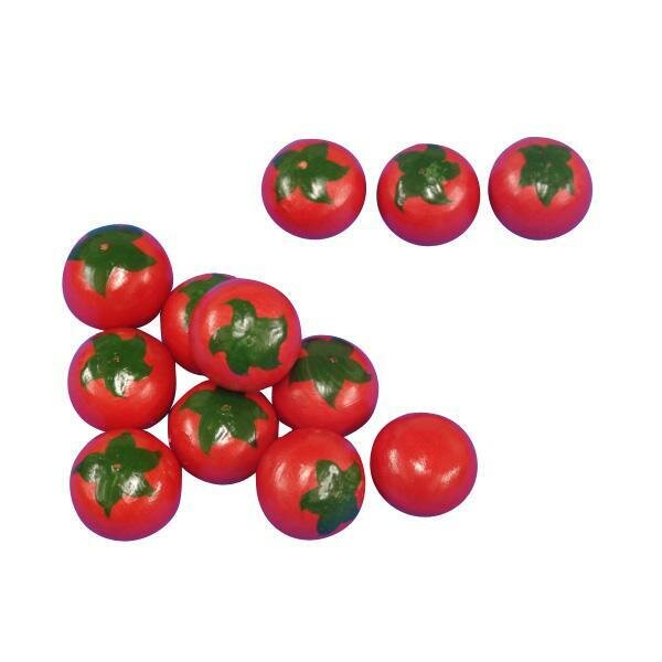 Счетный материал "Помидоры" RNToys, дерево, 3-5 лет, 12 штук