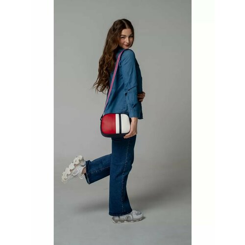 фото Сумка кросс-боди cityvalise, синий, белый, красный