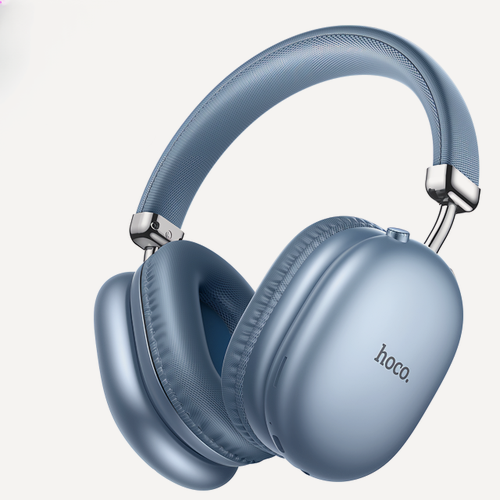 Изображение товара Полноразмерные беспроводные наушники Hoco Max Premium Comfortable / BT 5.3 / Blue