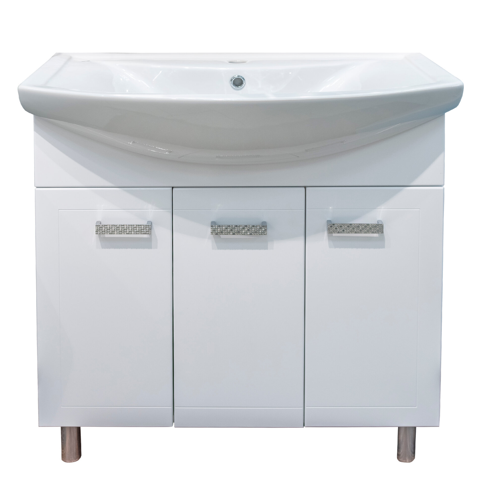 Подстолье ASB-Mebel Лиана 80 с Раковиной Балтика 80 цвет белый